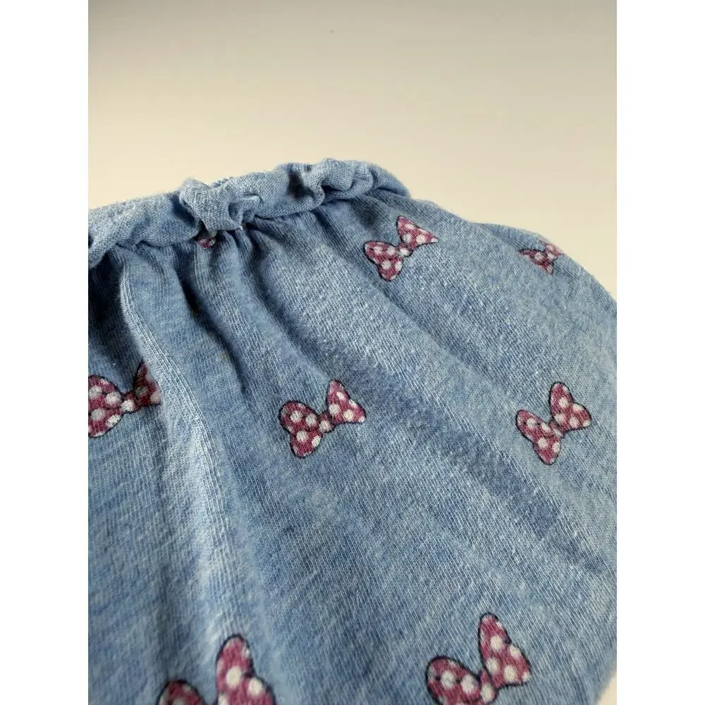 Gap Disney Minnie Mouse Bow Print Organic Cotton Dress Size 3 Years